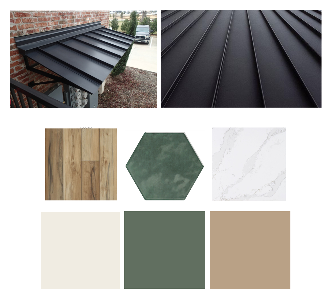 Flooring, Paint, Accent tile and Quartz